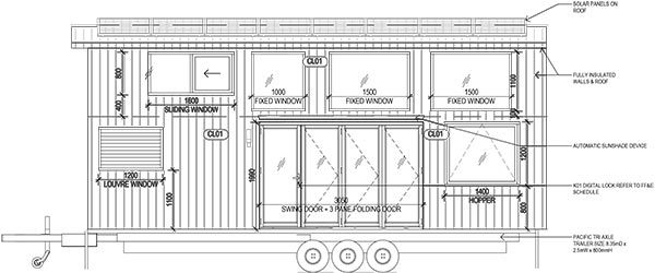 Pacific Tiny Home Side View
